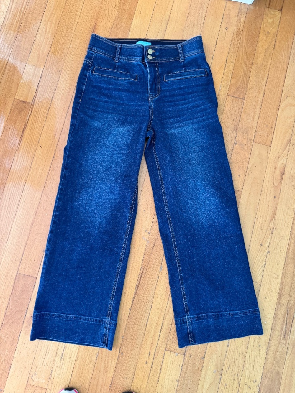 Draper James Wide Leg High-Waisted Jeans Size 8